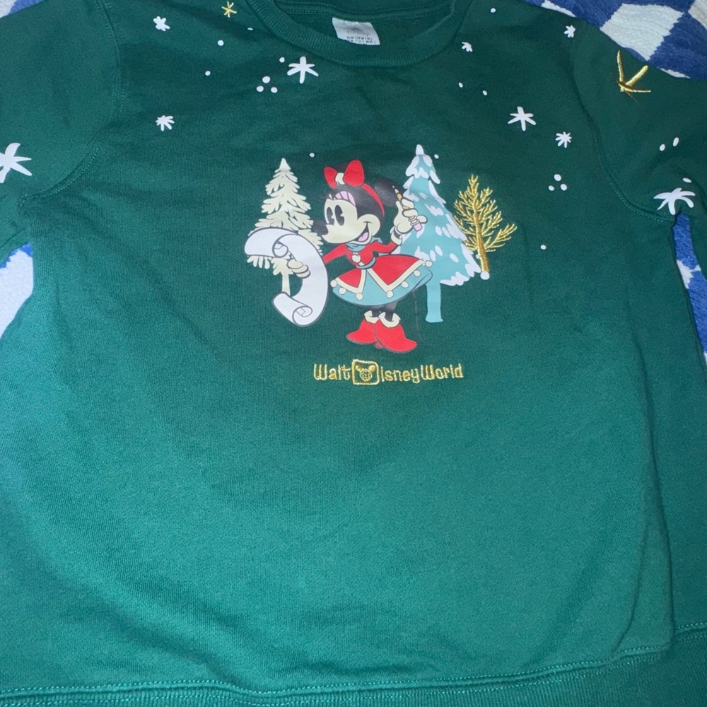 Disney Green Minnie Mouse sweat Shirt